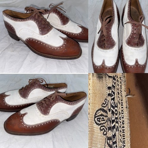 Vtg 40s brown white - 40s,