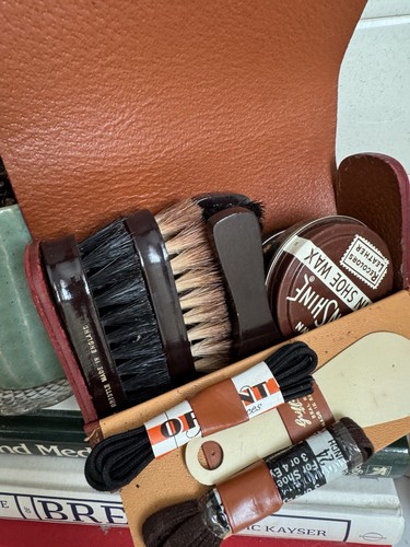 Vintage leather shoe care - shoe,